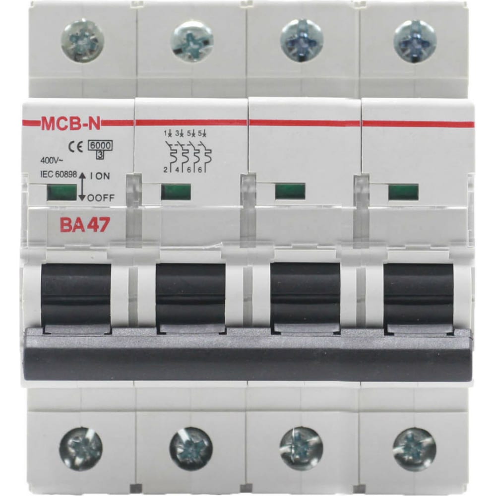 AKEL Выключатель автоматичекий ВА47-MCB-N-4P-D6-AC 400226