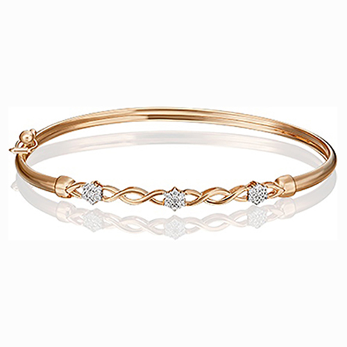 

Браслет из красного золота с фианитом р. , PLATINA jewelry 05-0517-00-401-1110-23, 05-0517-00-401-1110-23