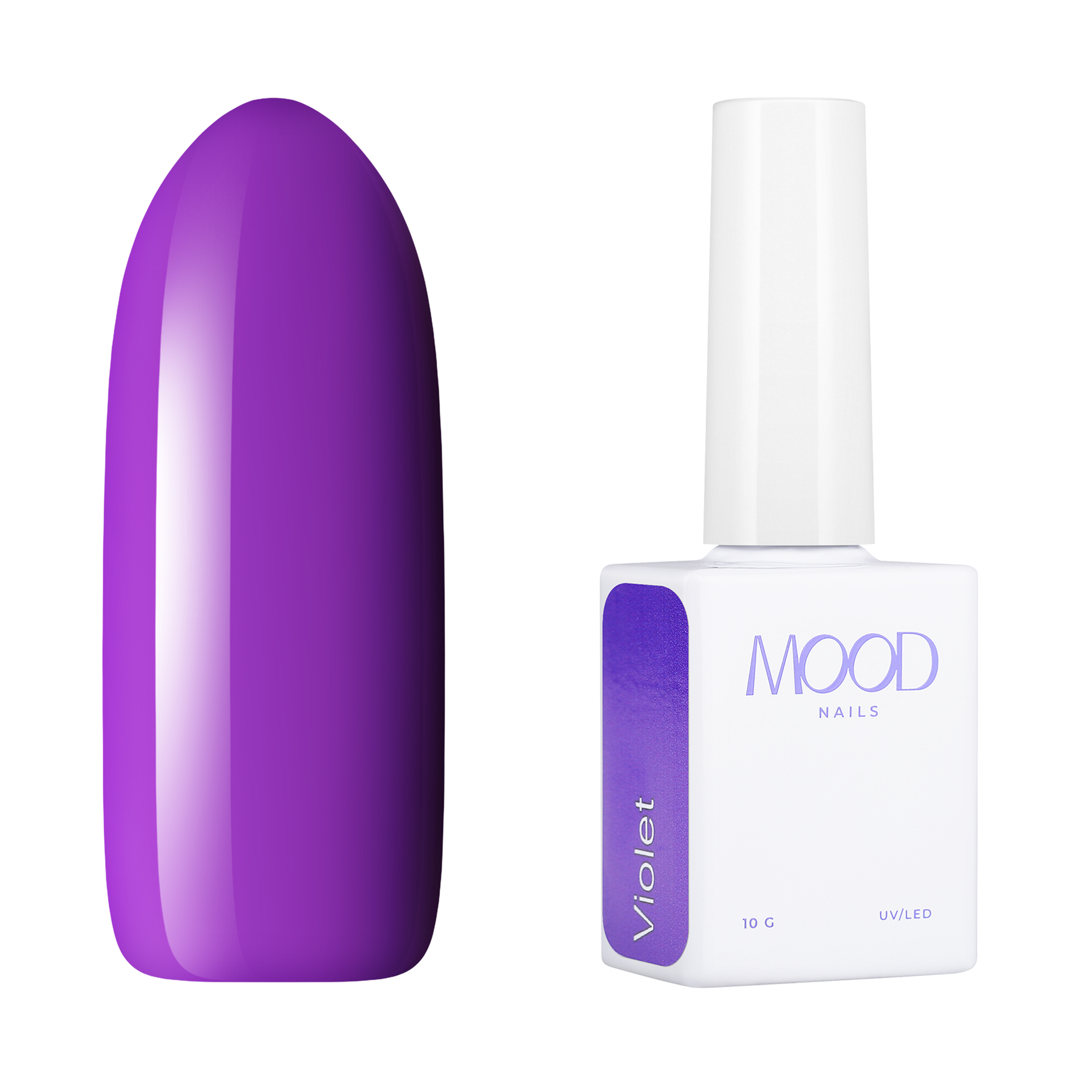 Гель-лак MOODNAIL Gel-polish Violet, 10 г вышивка юмико хигучи 3d коллекция трехмерные дизайны вышивки шерстяной и хлопковой нитью