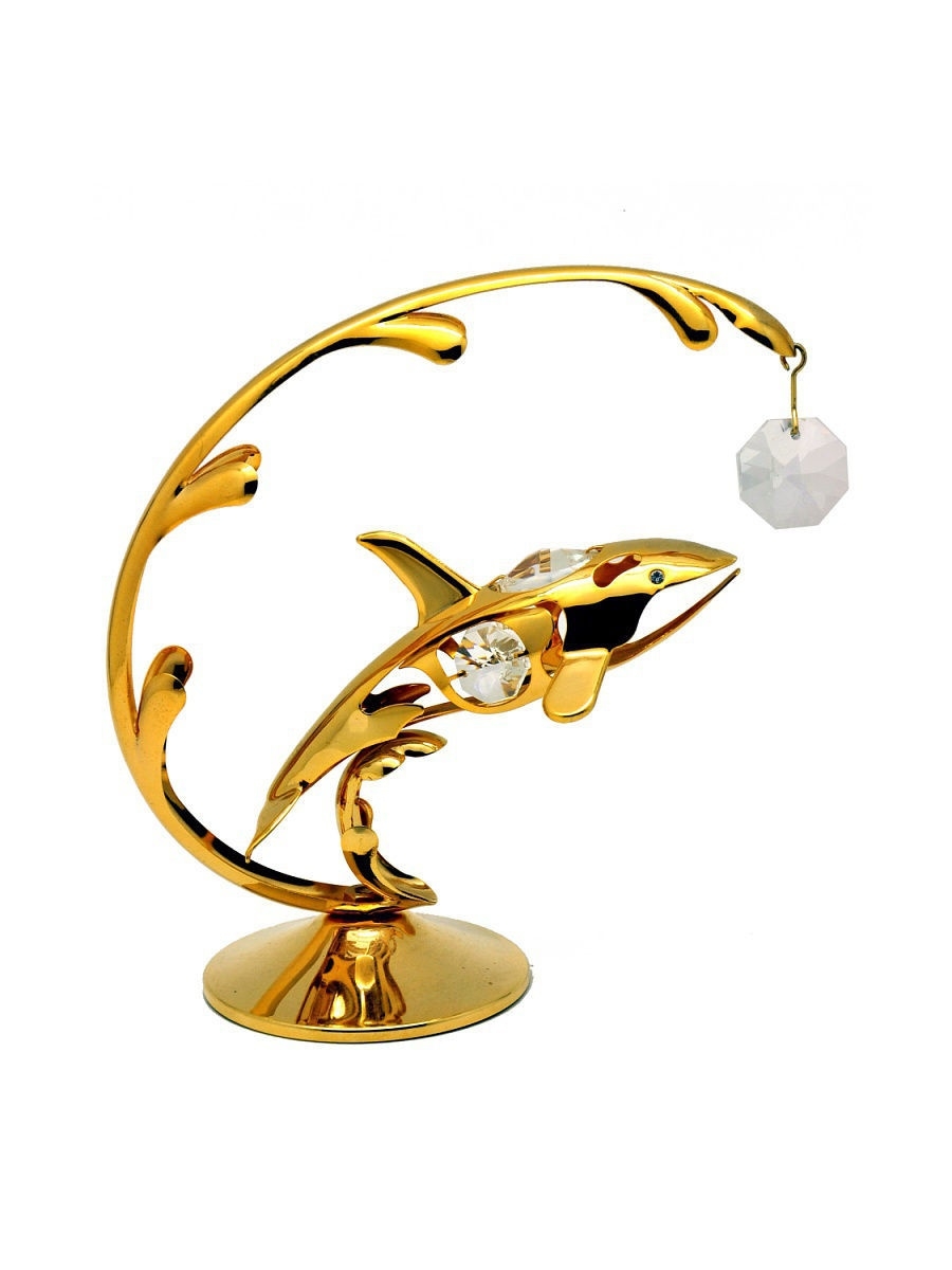 

Фигурка акула под волной CRYSTOCRAFT 193-001-GCL золотистый, 193-001-GCL