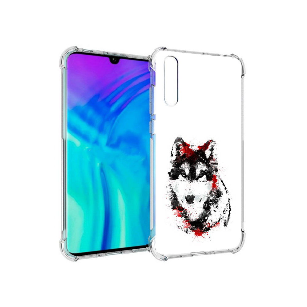

Чехол MyPads Tocco для Huawei Enjoy 10s кровавый волк, Прозрачный, Tocco