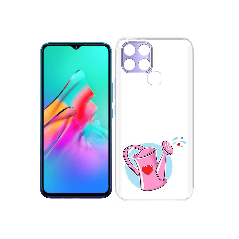 

Чехол MyPads Tocco для Infinix Smart 6 Лейка любви 14 февраля, Прозрачный, Tocco
