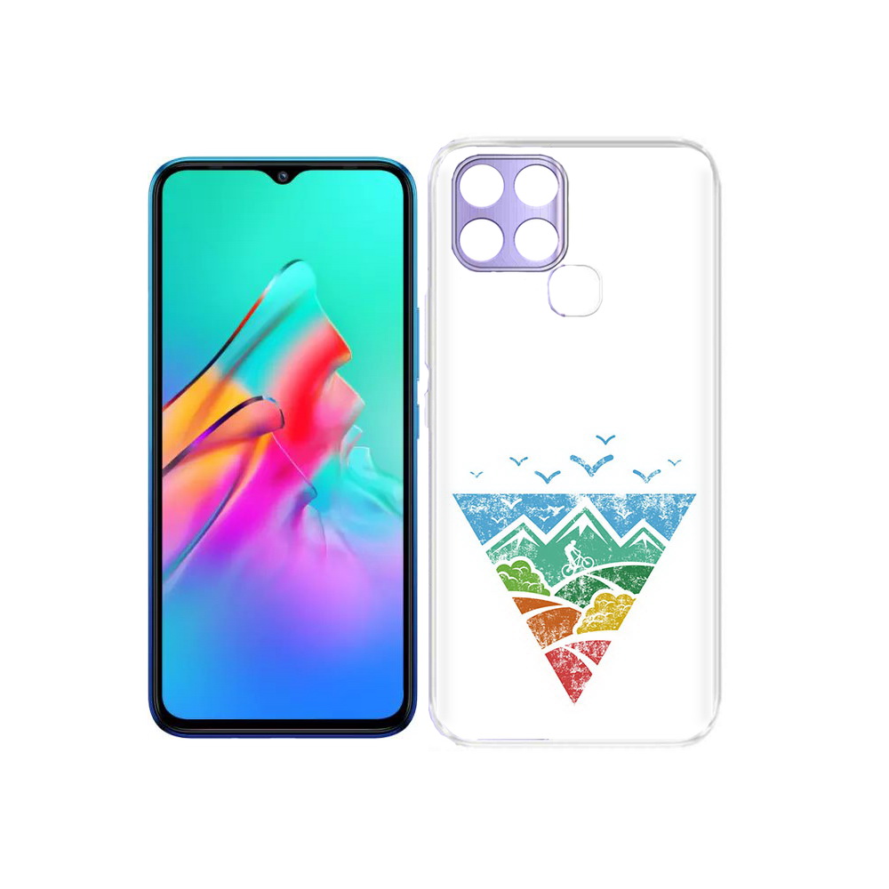 

Чехол MyPads Tocco для Infinix Smart 6 Лес земля море чайки, Прозрачный, Tocco