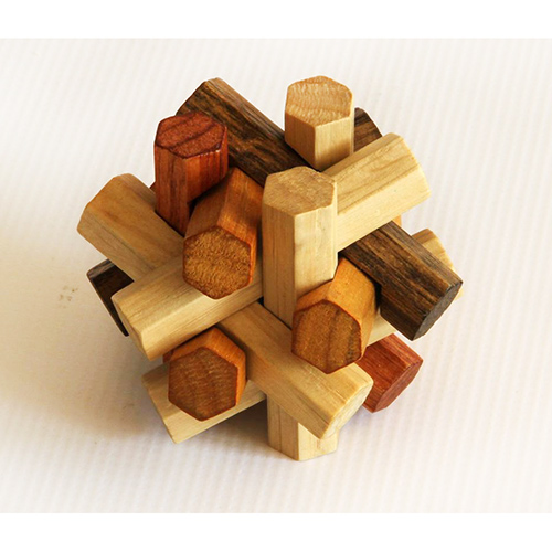 Головоломка Деревянная, Куб, 9 Деталей головоломка квадратная 16 деталей