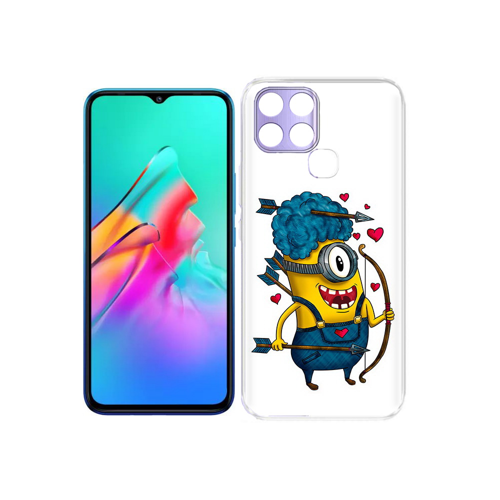 

Чехол MyPads Tocco для Infinix Smart 6 Миньон купидон, Прозрачный, Tocco