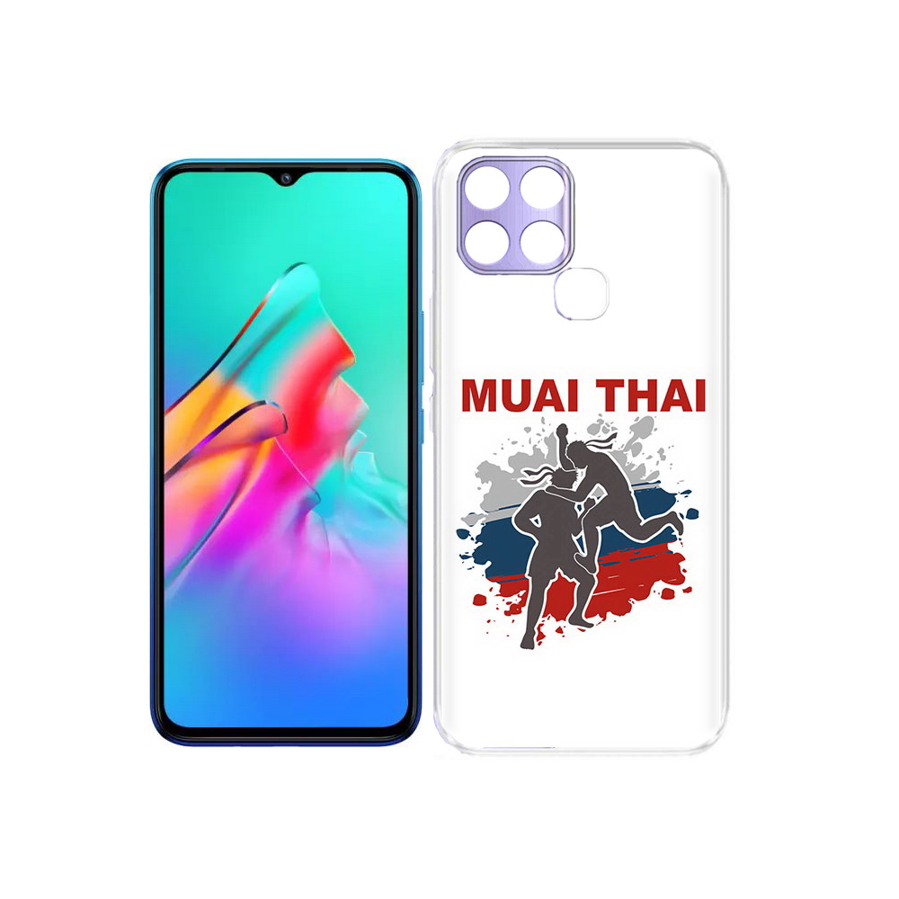 

Чехол MyPads Tocco для Infinix Smart 6 Муайтай, Прозрачный, Tocco
