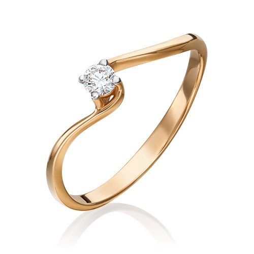 

Кольцо из золота р. 17 PLATINA jewelry 01-0305-00-101-1110-30, бриллиант, 01-0305-00-101-1110-30