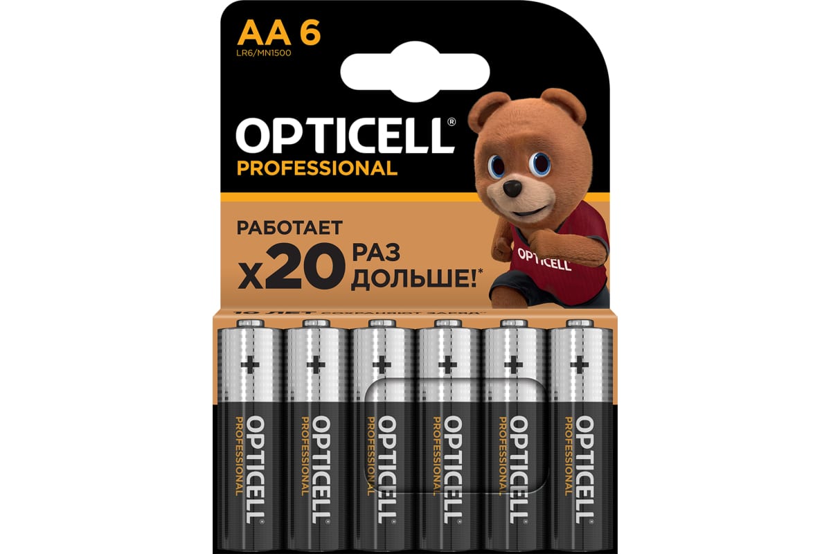 Батарейка OPTICELL Professional LR06 6 шт