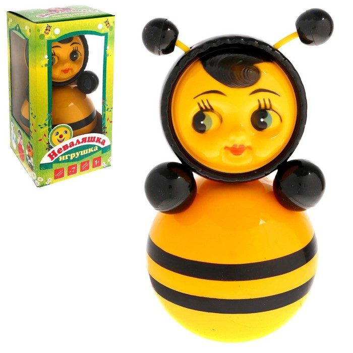 Неваляшка «Пчелка» в художественной упаковке игрушка неваляшка в художественной упаковке 624192