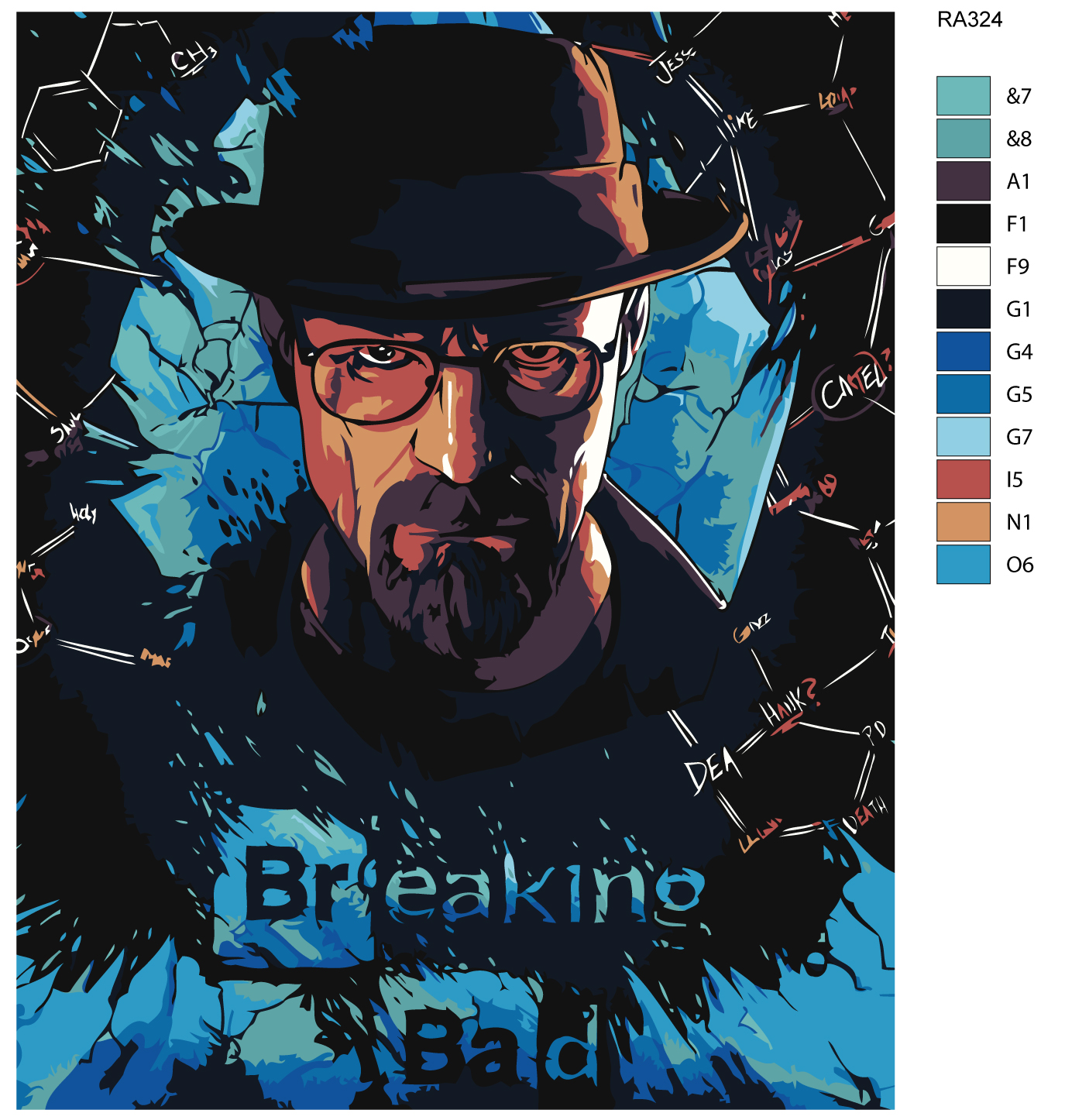 

Картина по номерам, Живопись по номерам, 48 х 60, RA324, RA324