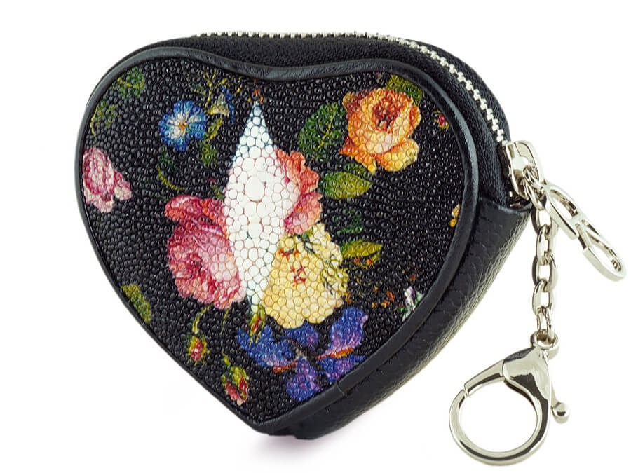 

Монетница женская Exotic Leather chs-034 черная, Черный, chs-034