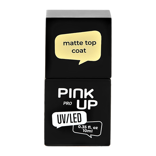 Купить Матовое верхнее покрытие для ногтей UV/LED PINK UP PRO matte top coat 10 мл