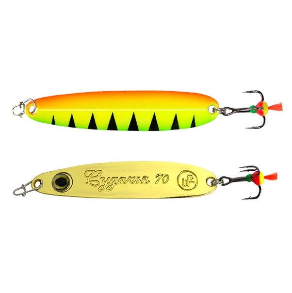 

Блесна вертикальная ECOPRO Судачья с глазом, 50мм, 6г, FTG, Золотистый;зеленый;красный, EPSST50EFTG