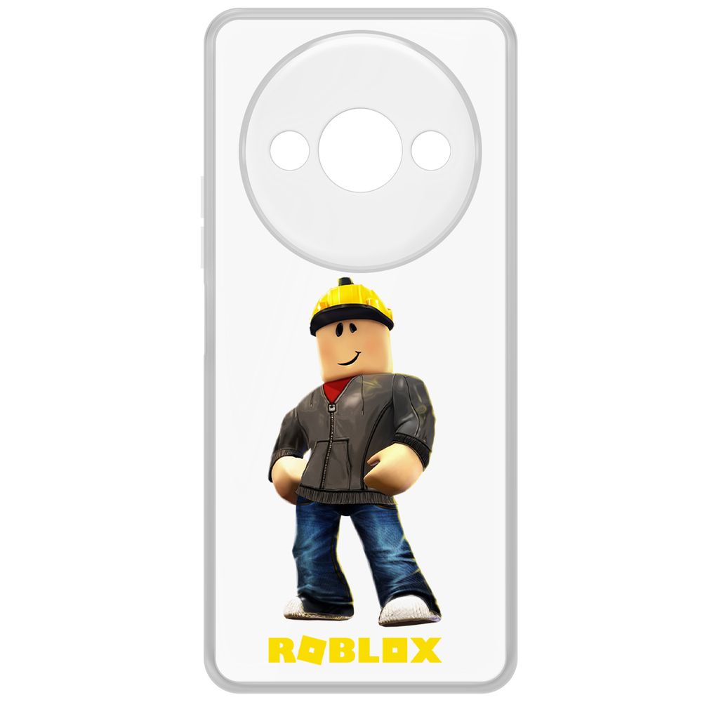 

Чехол-накладка Krutoff Clear Case Roblox-Строитель для Xiaomi Redmi A3x, Прозрачный
