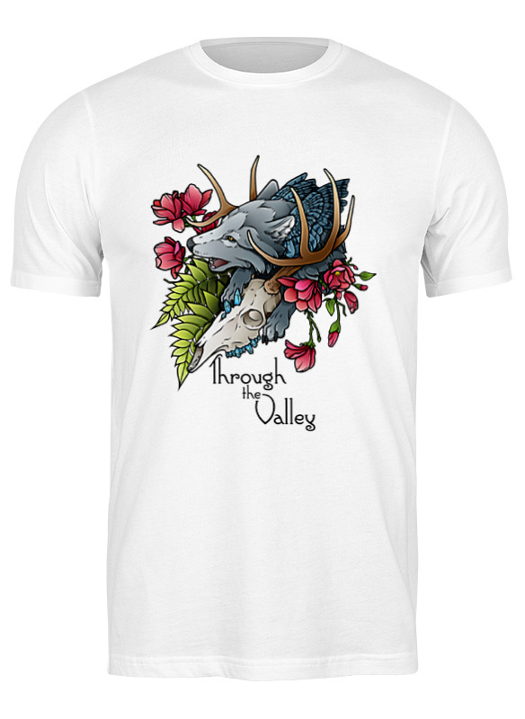 

Футболка мужская Printio Through the valley белая XL, Белый, Through the valley