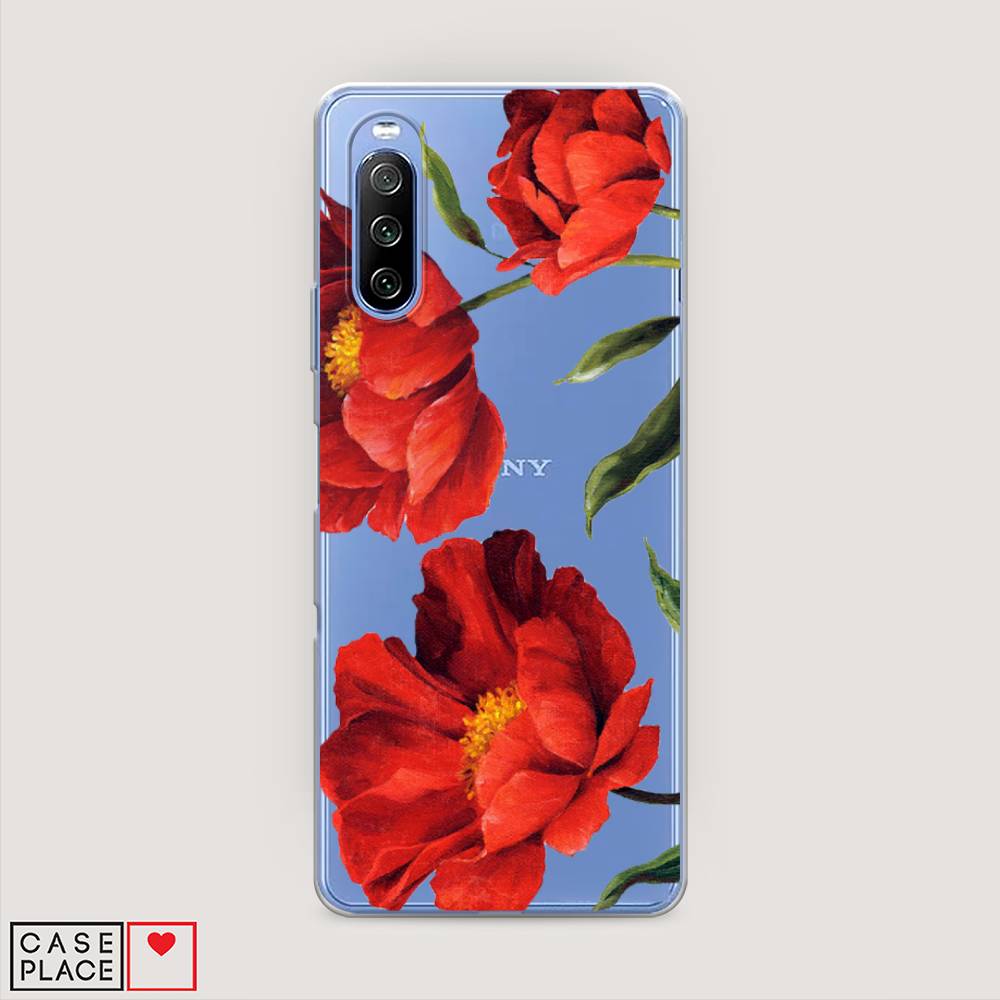 

Чехол Awog на Sony Xperia 10 III "Красные маки", Разноцветный, 54950-8