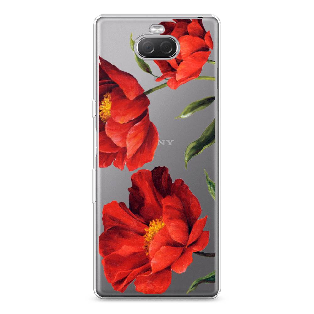

Силиконовый чехол "Красные маки" на Sony Xperia 10 Plus, 54150-8