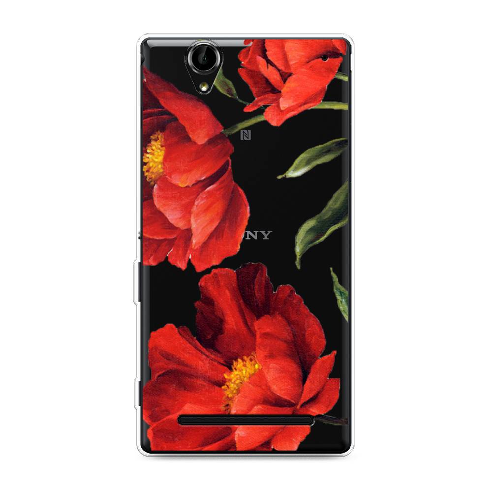 

Чехол Awog на Sony Xperia T2 Ultra "Красные маки", Разноцветный, 50950-8