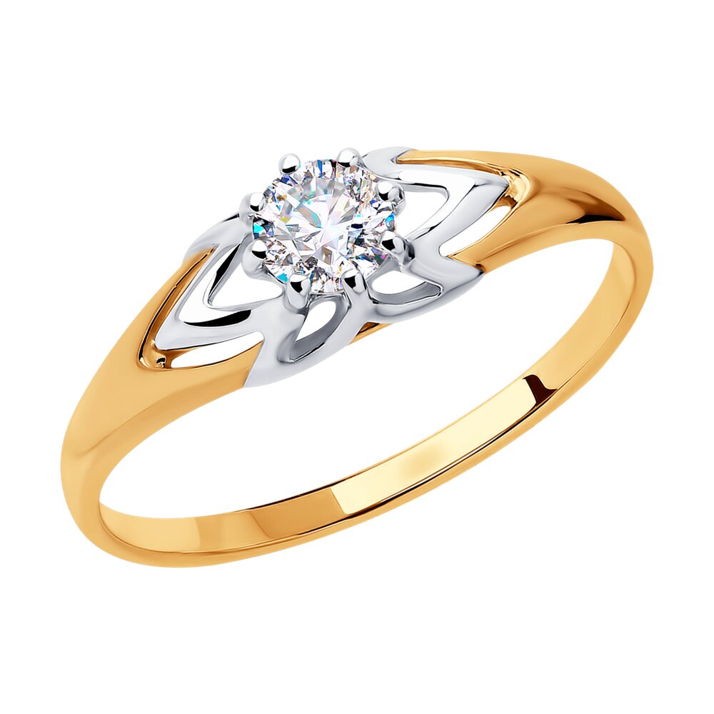 

Кольцо из золота р. , Diamant 31-110-00222-1, фианит, 31-110-00222-1