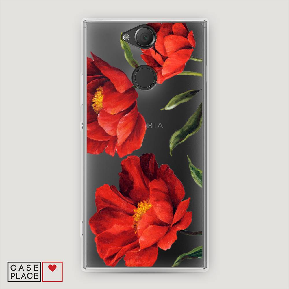 

Чехол Awog на Sony Xperia XA2 "Красные маки", Разноцветный, 53150-8