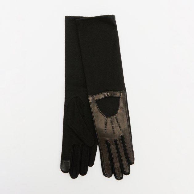

Перчатки женские Agnelle CLOTHILDE черные, Черный, CLOTHILDE