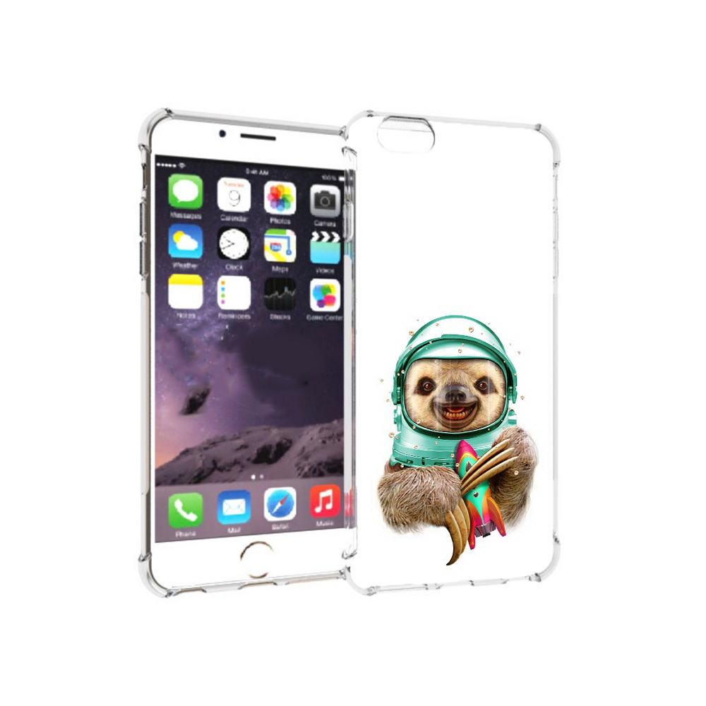 

Чехол MyPads Tocco для Apple iPhone 6 Plus Ленивец астронавт, Прозрачный, Tocco