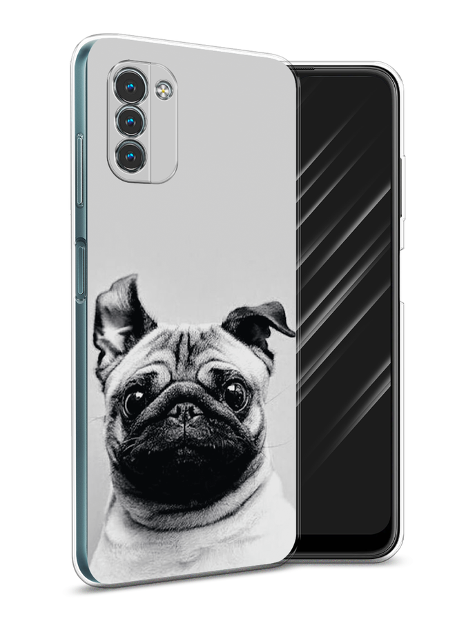 

Чехол Awog на Nokia G11 / Нокиа G11 "Ушастый мопс", Разноцветный, 125150-1