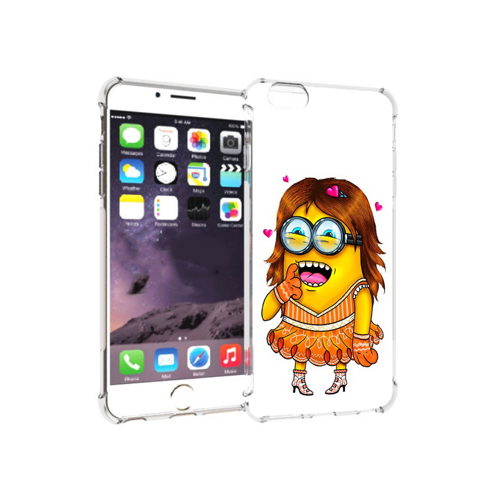 

Чехол MyPads Tocco для Apple iPhone 6 Plus Миньон девочка, Прозрачный, Tocco