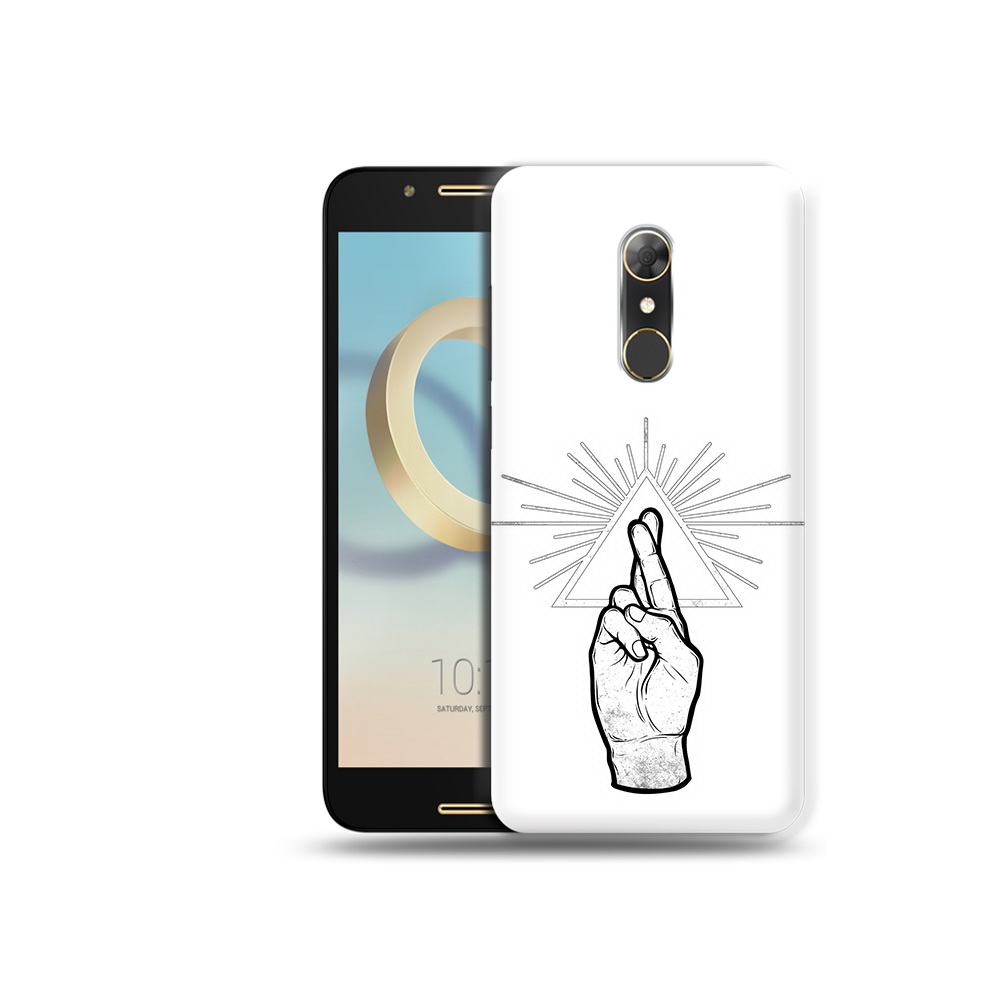 

Чехол MyPads Tocco для Alcatel A7 черно белая рука (PT133991.671.681), Прозрачный, Tocco