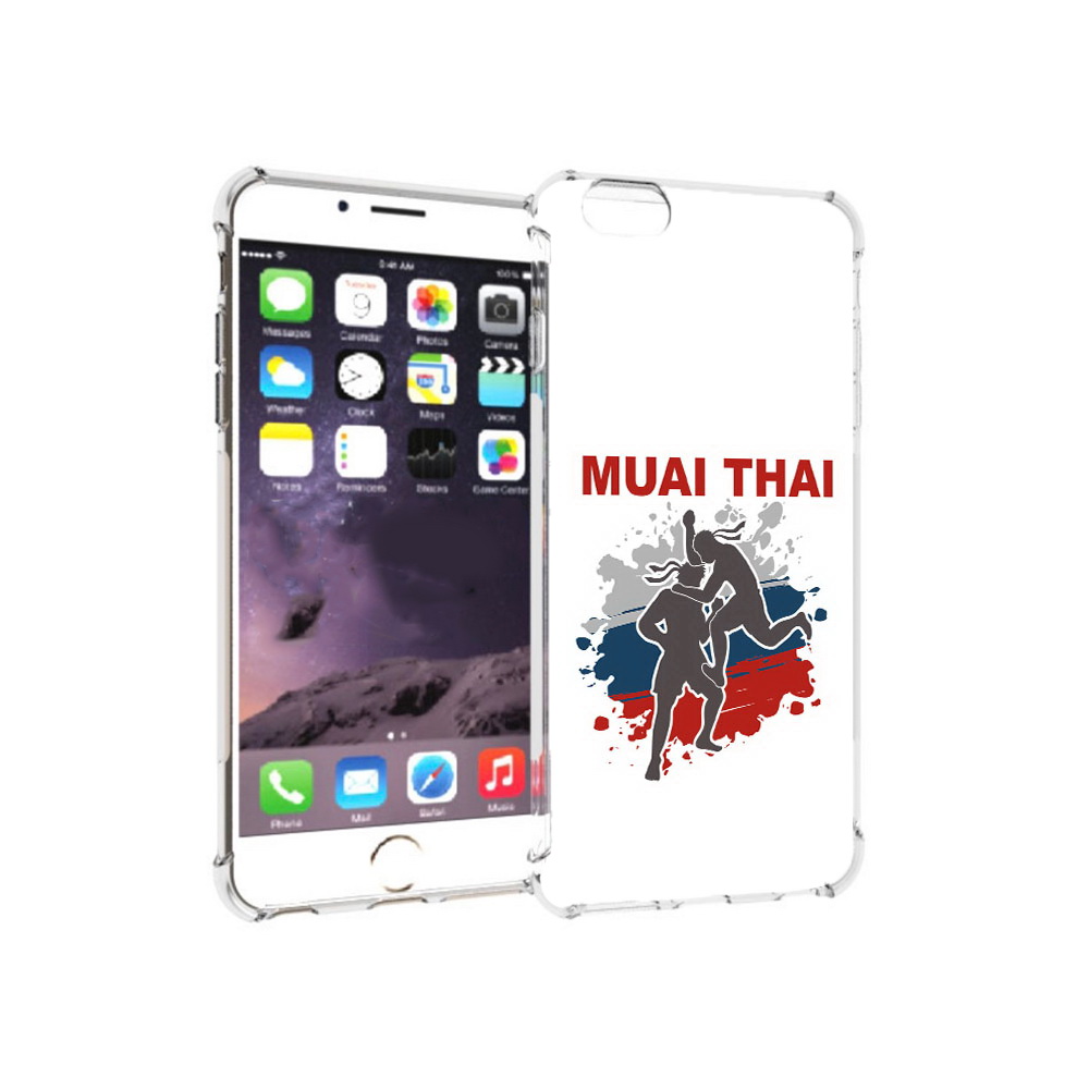 

Чехол MyPads Tocco для Apple iPhone 6 Plus Муайтай, Прозрачный, Tocco