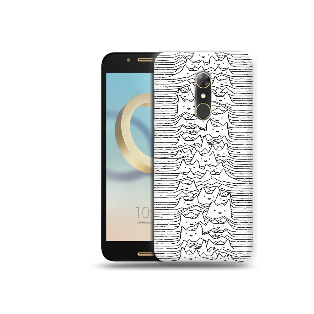 

Чехол MyPads Tocco для Alcatel A7 черно белые коты 3D (PT133991.671.682), Прозрачный, Tocco