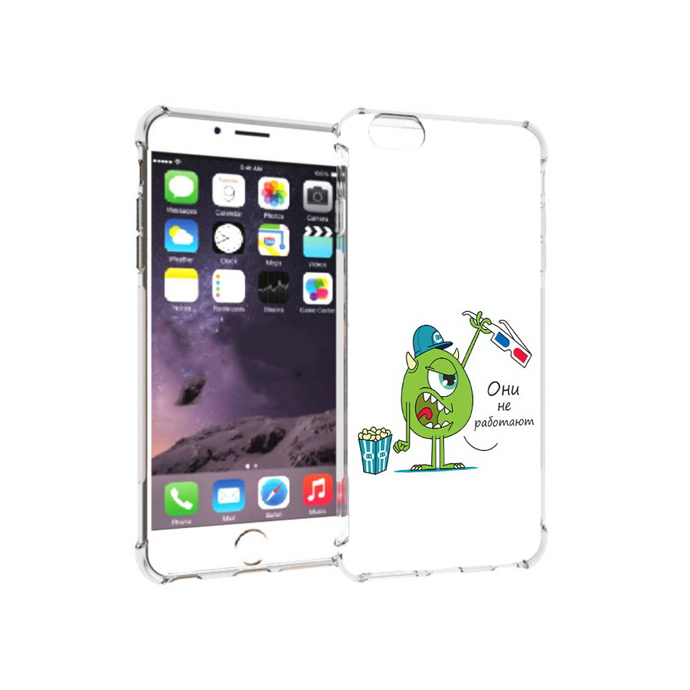 

Чехол MyPads Tocco для Apple iPhone 6 Plus Очки не работают, Прозрачный, Tocco