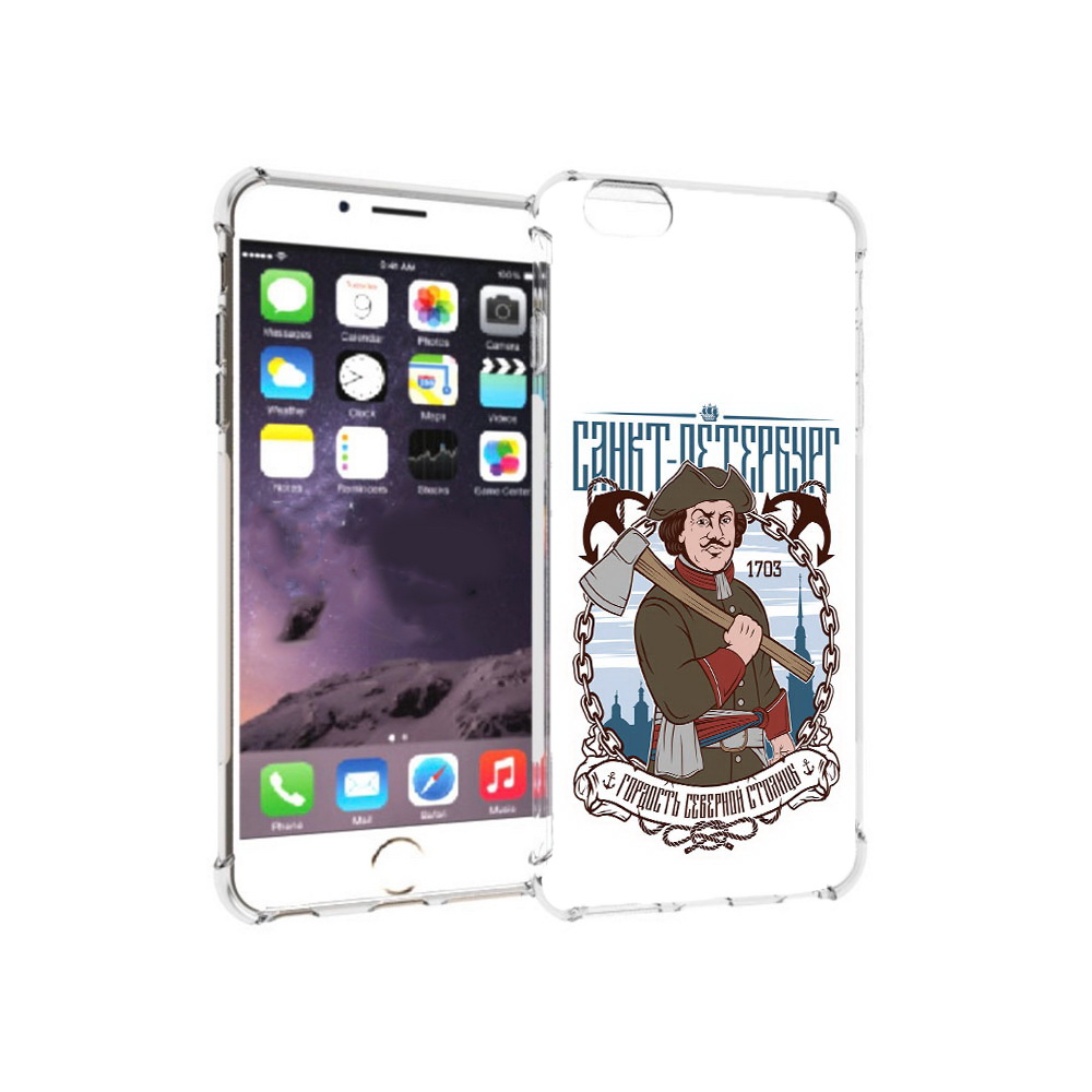 

Чехол MyPads Tocco для Apple iPhone 6 Plus Петр первый, Прозрачный, Tocco