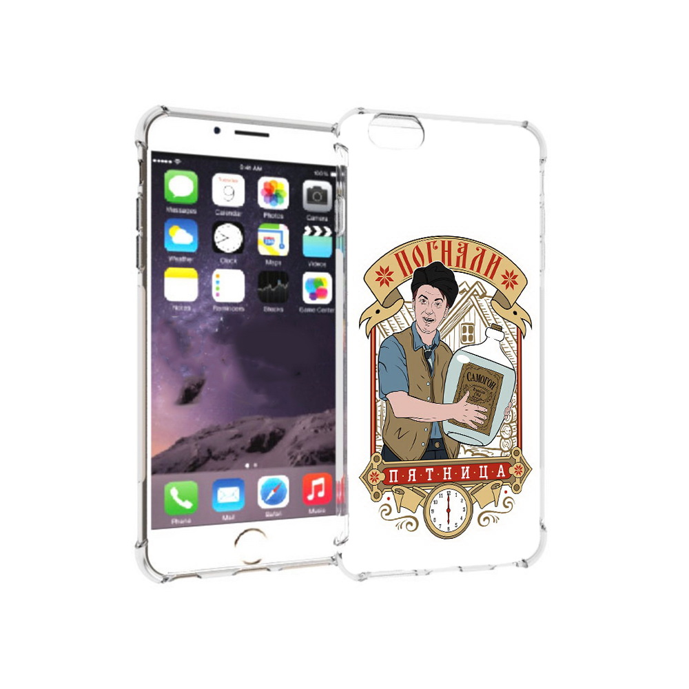 

Чехол MyPads Tocco для Apple iPhone 6 Plus Погнали пятница, Прозрачный, Tocco