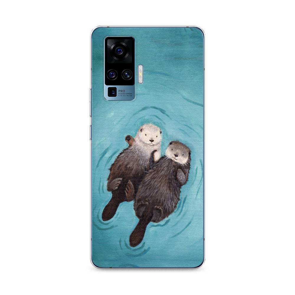 

Чехол Awog на Vivo X50 Pro "Парочка бобров", Разноцветный, 262350-10