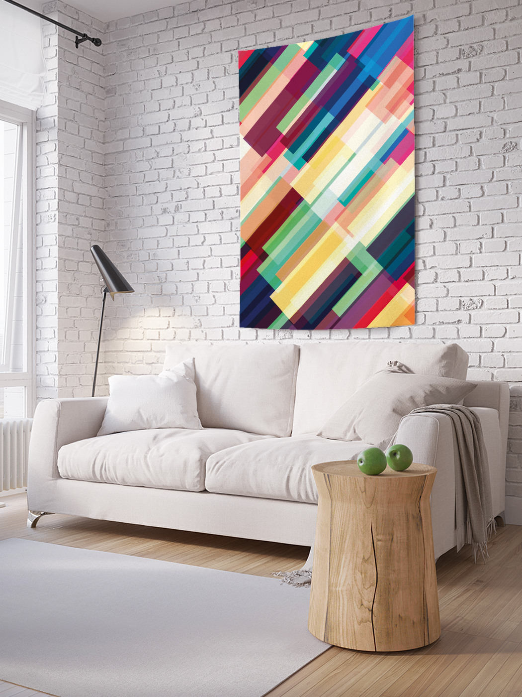 

Вертикальное фотопанно на стену JoyArty Геометрический абстрактный ретро 100x150 см, Геометрический абстрактный ретро