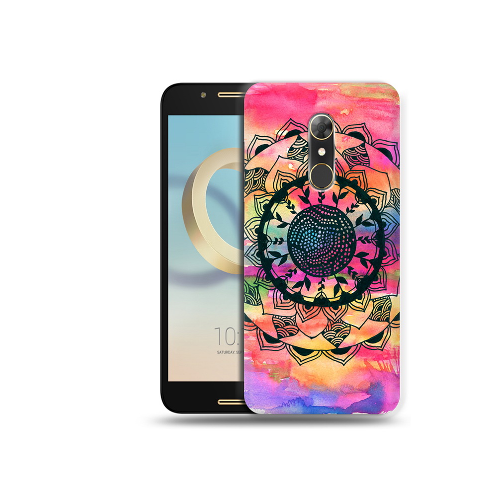 

Чехол MyPads Tocco для Alcatel A7 яркая абстракция круглый цветок (PT133991.671.704), Прозрачный, Tocco
