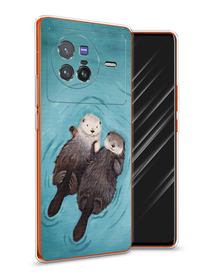 

Чехол Awog на Vivo X80 "Парочка бобров", Разноцветный, 266550-10