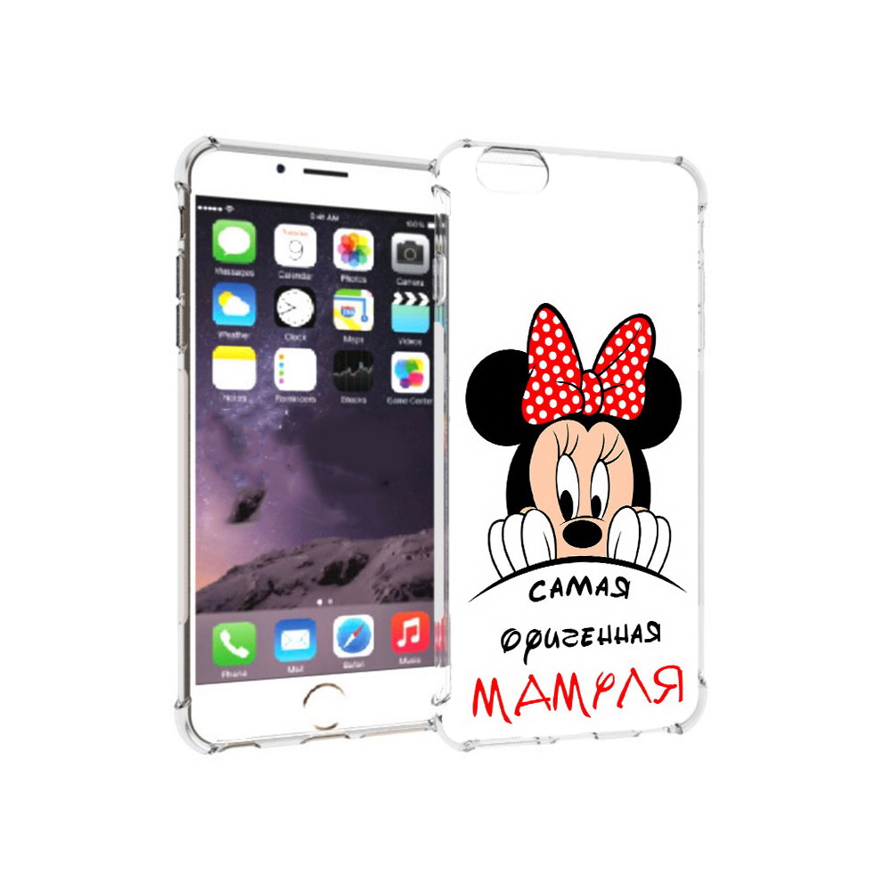 

Чехол MyPads Tocco для Apple iPhone 6 Plus Самая лучшая мамуля Мини Маус, Прозрачный, Tocco