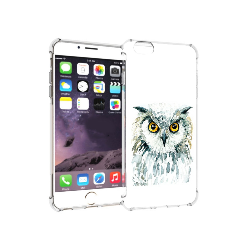 

Чехол MyPads Tocco для Apple iPhone 6 Plus Серьезная сова, Прозрачный, Tocco