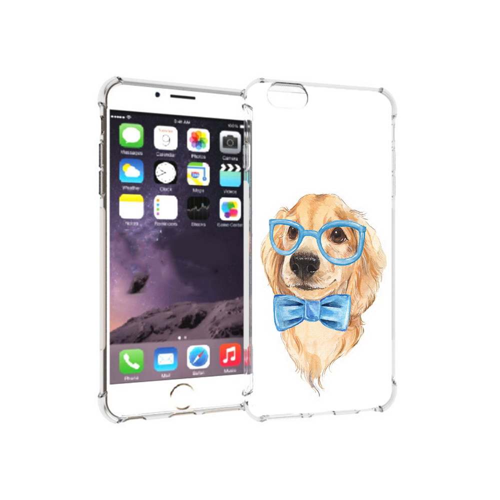 

Чехол MyPads Tocco для Apple iPhone 6 Plus Собака интеллигент, Прозрачный, Tocco
