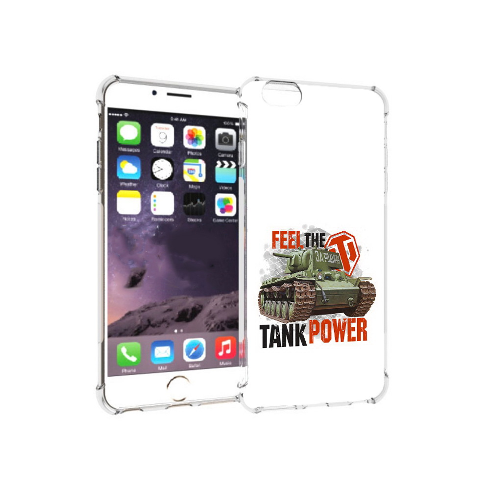 

Чехол MyPads Tocco для Apple iPhone 6 Plus Танк, Прозрачный, Tocco