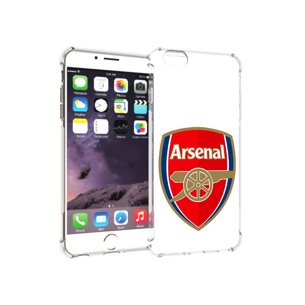 

Чехол MyPads Tocco для Apple iPhone 6 Plus ФК Арсенал логотип, Прозрачный, Tocco