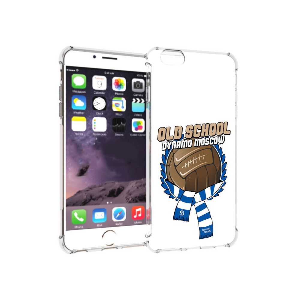 

Чехол MyPads Tocco для Apple iPhone 6 Plus ФК Динамо олд скул, Прозрачный, Tocco