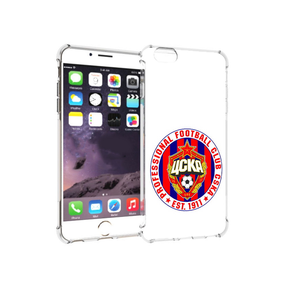 

Чехол MyPads Tocco для Apple iPhone 6 Plus ФК ЦСК логотип, Прозрачный, Tocco
