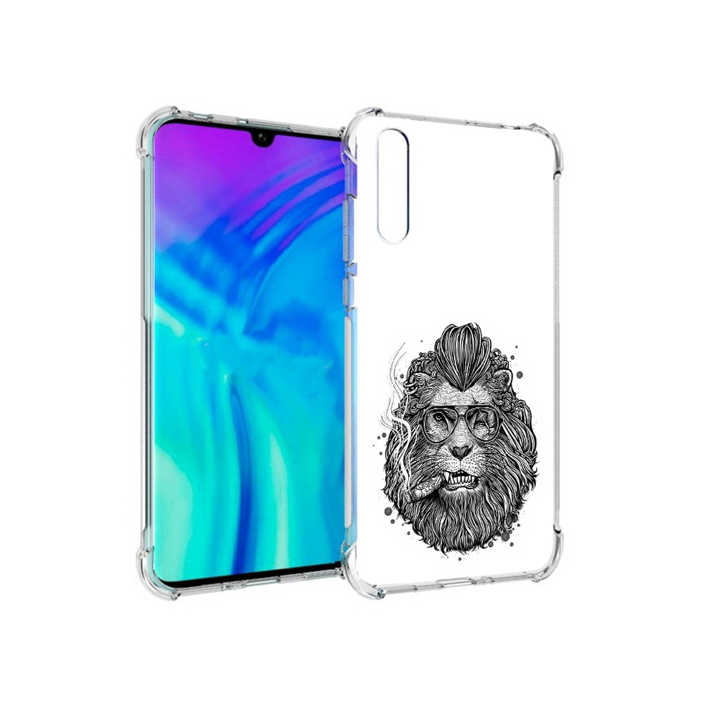

Чехол MyPads Tocco для Huawei Enjoy 10s курящий лев, Прозрачный, Tocco