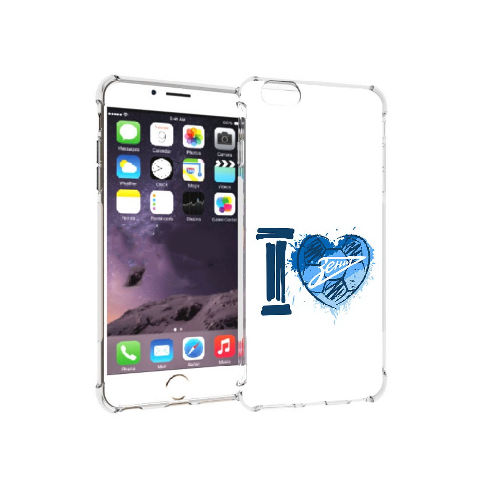 

Чехол MyPads Tocco для Apple iPhone 6 Plus ФК я люблю зенит, Прозрачный, Tocco