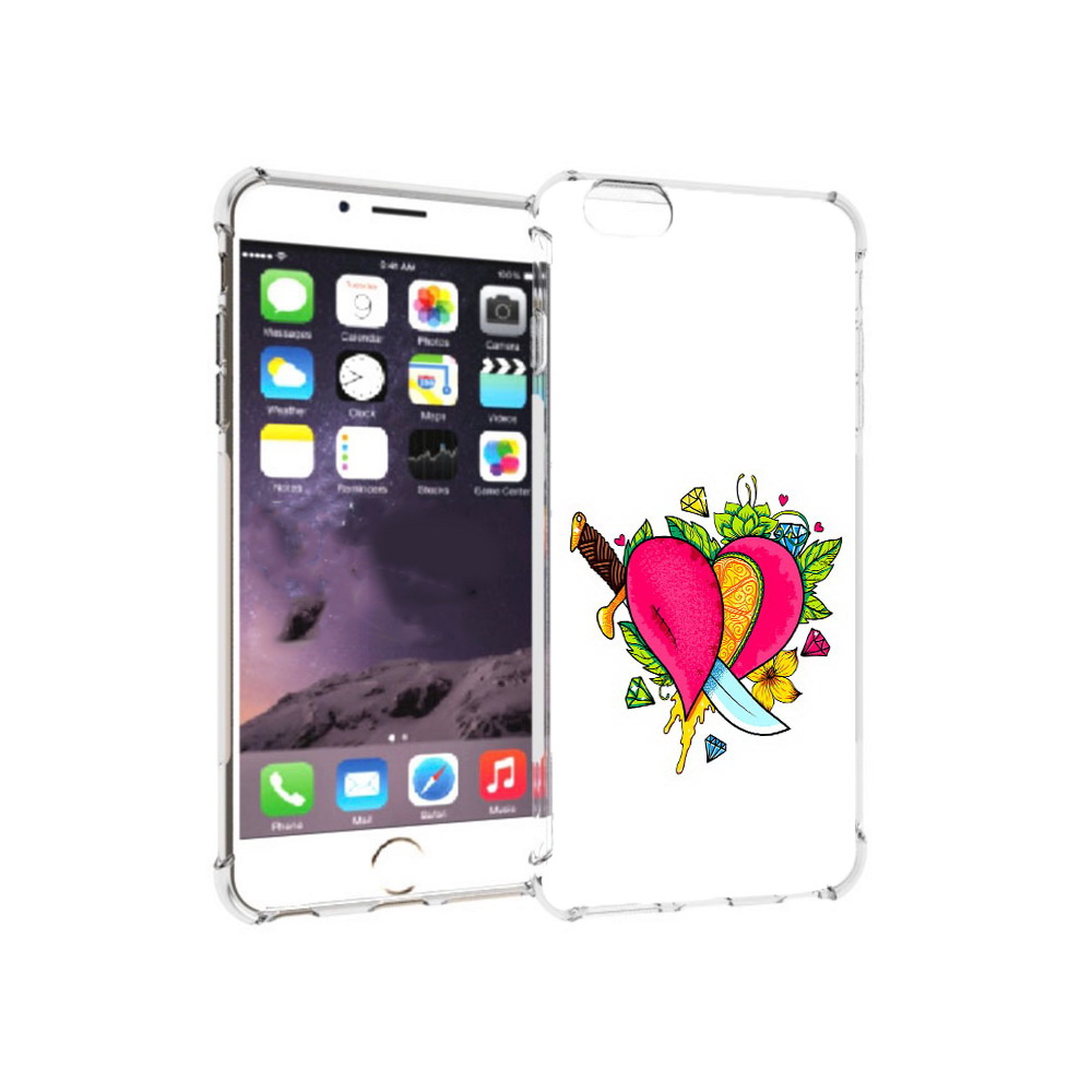 

Чехол MyPads Tocco для Apple iPhone 6 Plus Фруктовое сердце, Прозрачный, Tocco
