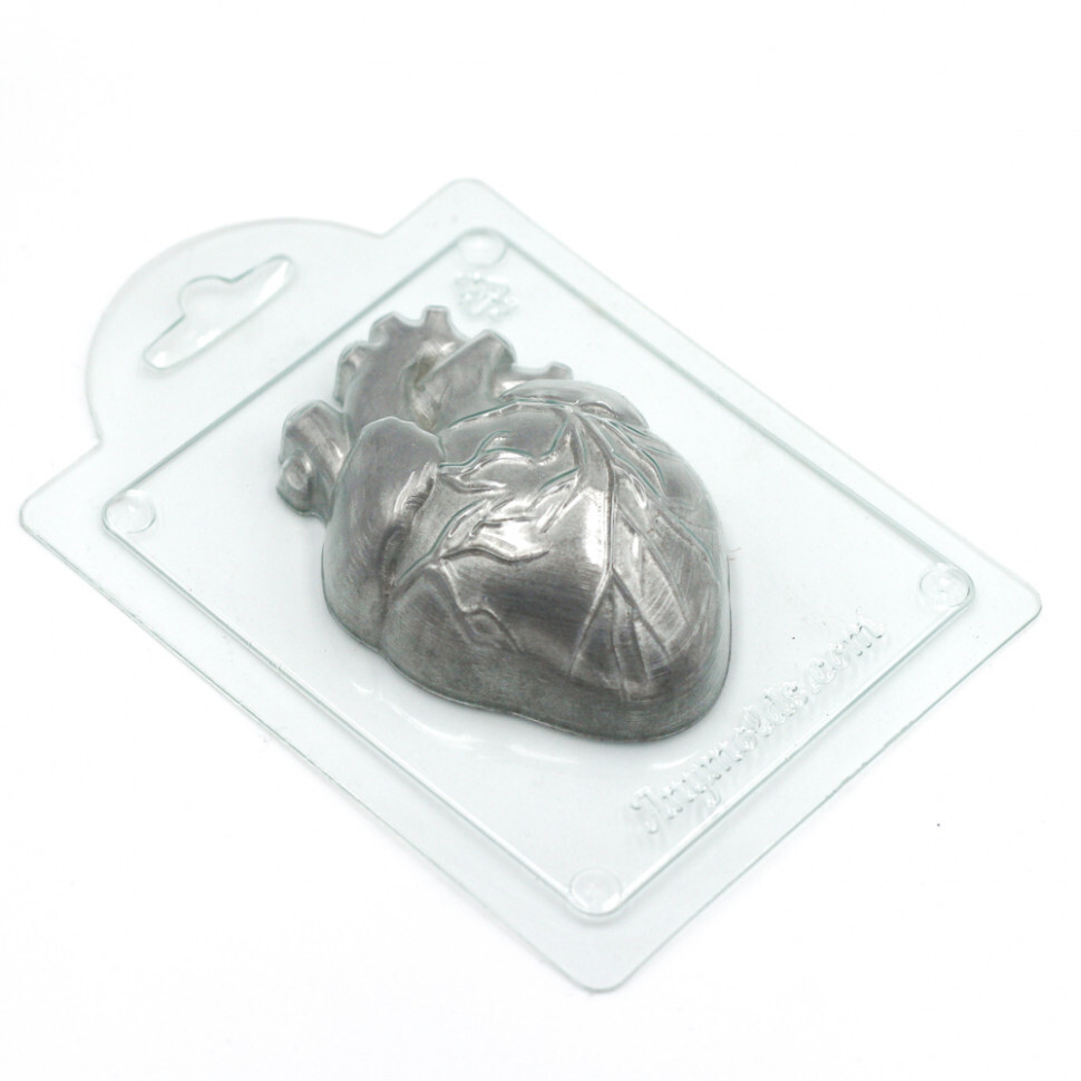 

Живое сердце форма из пластика для мыла, шоколада AnyMolds V2
