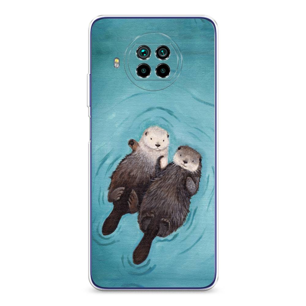 

Чехол Awog на Xiaomi Mi 10T Lite "Парочка бобров", Разноцветный, 39150-10